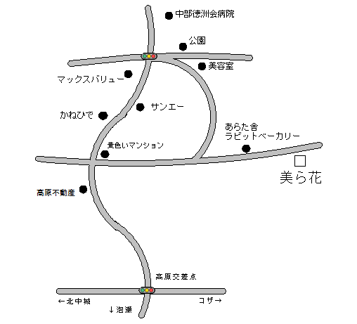 美ら花紅茶サロン地図